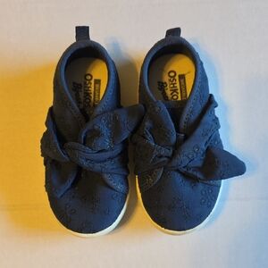 OshKosh B'gosh Dark Blue Kids Sneakers with Bow